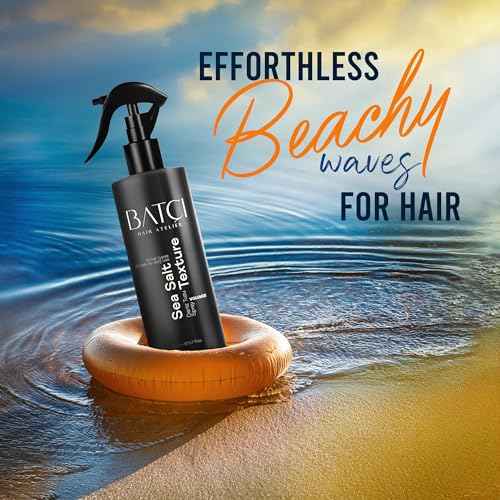 Sea Salt for Men ? Hair Texture Adds Instant Volume, Texture & Thickness, Lightweight Hair Salt for Natural, Textured Look, Achieve Effortless Beach Waves & All-Day Hold ?6,8 fl oz