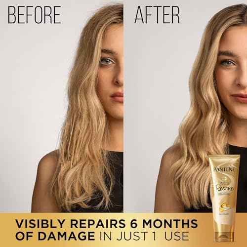 Pantene Miracle Rescue Deep Conditioner with Melting Pro-V Pearls - For Dry, Damaged, or Color-Treated Hair - Intense Moisture & Repair - 8.0 Oz