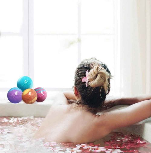 KASTU Bath Bombs Salt Balls,12 PCS Gift Set,Vanilla Lavender l Rose Extract Essential Oils,Moisturizing Dry Skin,Fizzy Spa,Relaxing,Bubble Bath Bomb for Gifts Idea for Men Women