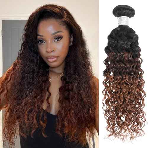 Body Wave Human Hair Bundles 18 20 22 Inch 3 Bundles Ombre Brown Highlight P4/30 Soft Bouncy Flowing Natural Hair Extensions for Women