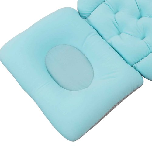 Adult Bath Pillow, Foldable Neck Support EPS Full Body Bath Pillow High Elasticity Quick Drying for Home Use (Blue)