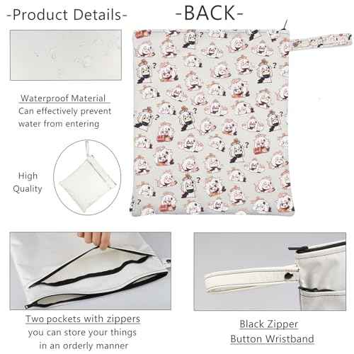 JXGZSO Anime Inspired Novelty Cosmetic Bag Paimon is my Emergency Food Traveller Gift Anime Lover Gift