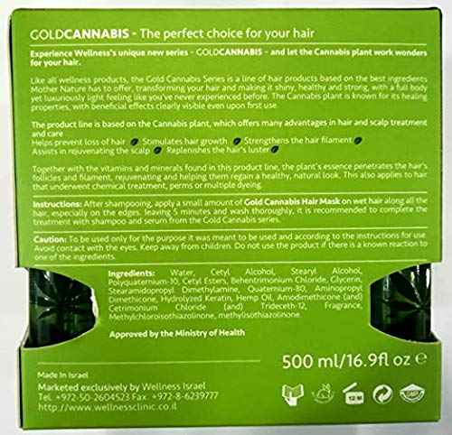 BEAUTY MADE EASY Wellness Premium Products Organic Hemp Mask, 500ML (16.9 oz),I0095758