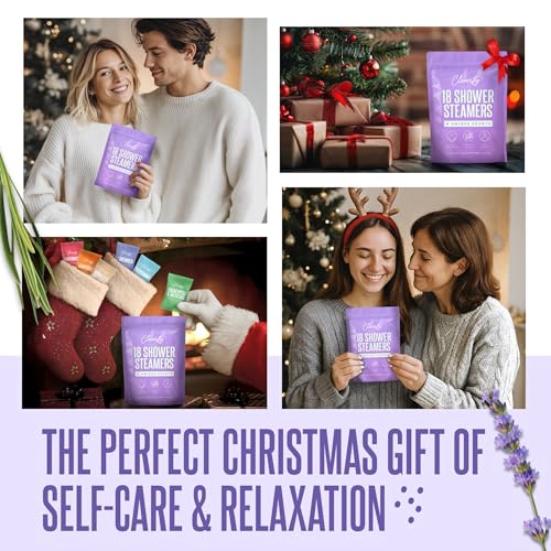 Cleverfy Shower Steamers Aromatherapy ? Stocking Stuffers for Teen Girls, Women and Wife ? Christmas Gifts for Teens and Women ? White Elephant Gifts for Adults ? 18 Tablets