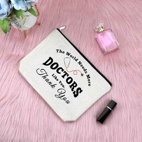 Doctor Gift for Women Makeup Bag Doctors Thank You Present Appreciation Present Idea for DR Graduation Gift for Medical Student Dentist Present from Patient Christmas Birthday Travel Cosmetic Pouch