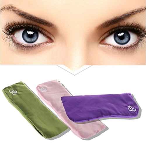 Yoga Eye Pillow Silk Cassia Seed Lavender Relaxation therapy, 24x11cm(9.45x4.33in)