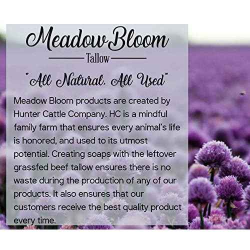 EST'D 2004 HC Meadow Bloom Tallow Bar Soap - Sea Salt & Patchouli 2 Pack - Made with All Natural 100% Grass Fed Tallow Handmade Soap Bar - Great for Face or Body Soap