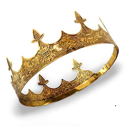 Crown Hair Jewelry Royal King Diadem Men Metal Big Tiaras For Wedding Prom Bridal Party Halloween Costume Christmas Gifts