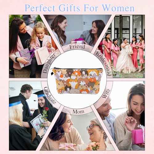 Travel Makeup Bag, Portable Cosmetic Bag, Makeup Organizer, Make Up Bag Travel Toiletry Bag Cosmetic Bags Organizer, Gifts for Women friends Teacher Mom Birthday Gifts (NR9724)