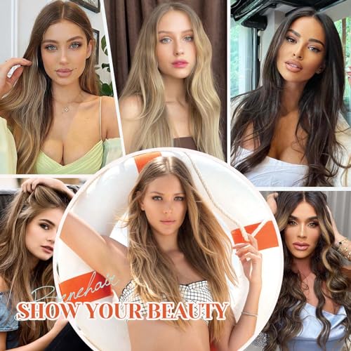 Halo Hair Extensions, Benehair Halo Blonde Hair Extensions for Women, 100% Human Hair Invisible Wire Hair Extensions for Adding Volume, 18 Inch Halo Extensions #60 Platinum Blonde 65g