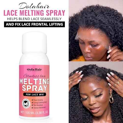 Dolahair Wig Glue Spray for Front Lace Wig Lace Melting Spray for Wigs Melting Spray Lace Bond Spray Lace Glue Kit Wig Install Kit
