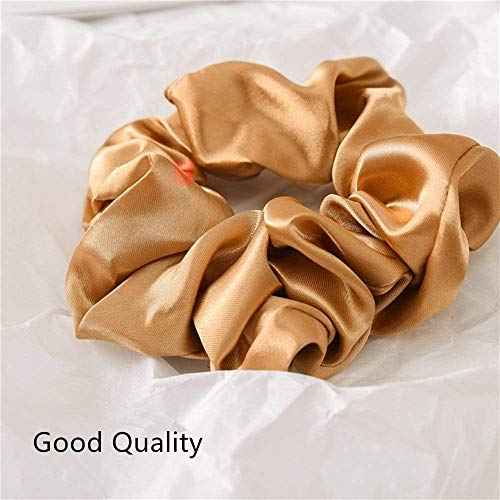 6 Pieces Satin Silk Scrunchies for hair, Big Hair Scrunchies Satin Hair Ties Ponytail Holder No Hurt Your Hair Wedding Bridal Silk Hair Ties