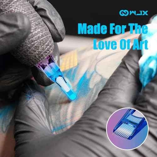 Wjx Ultimate Tattoo Needles 1015RM (20Pcs/Box) Disposable Professional Tattoo Cartridge Needles Precision Round Magnum Fit in Different Tattoo Machines