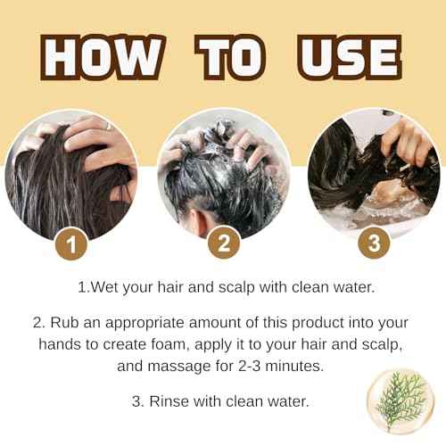 2Pcs Anti-Hair Fall Hair Loss Shampoo,Anti-Hair Fall Promote Hair Growth Shampoo, Rich in Various Plant Extracts Moisturize hair,Suitable For All Hair Type