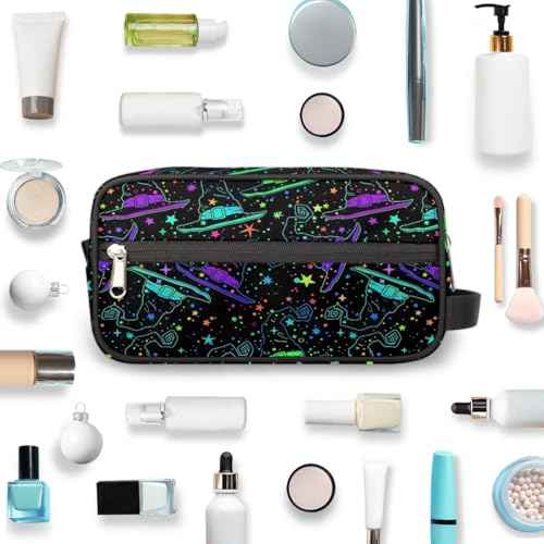 Hanging Toiletry Bag for Women Halloween Theme Witch Hat Travel Makeup Bag Organizer Toiletries Bag for Travel Size Essentials Accessories Cosmetics