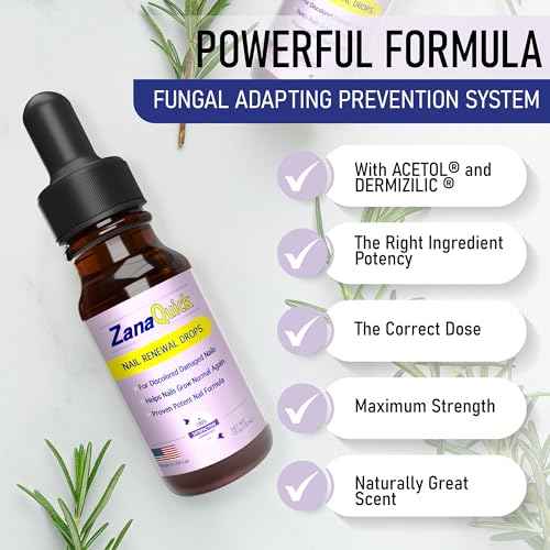 ZanaQuick Extra Strength Toenail & Fingernail Repair Drops - Nail Care Renewal for Thick, Damaged & Discolored Nails - 2 Pack