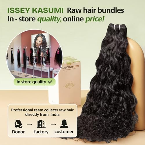 Raw Indian Human Hair Single Bundle,Triple Lifespan Than Regular Virgin Hair,In-Store Quality,Online Price! 100% Raw Indian Hair Bundles Water Wave Raw Hair Bundles 16 Inch