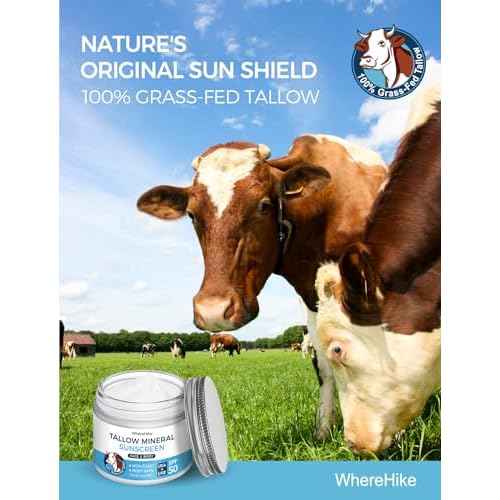 Organic Beef Tallow Sunscreen-SPF 50 with Zinc Oxide,Non-Toxic 2-in-1 Moisturizer & Mineral Sunblock | Reef Safe, Chemical-Free,Lightweight, Clean Formula for Sensitive Skin-1.