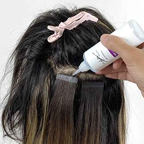 X10 Pro-Tools Tape-in Remover by The Hair Shop, Professional Salon Quality Tape-in Skinweft Smart Tabs Formula, Precision Bottle, Safe & Alcohol-Based
