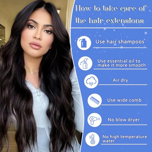 Clip in Hair Extensions Real Human Hair,16 Inch 120g 7pcs Remy Hair Extensions Clip ins for Women,Natural Human Hair Clip in Extensions