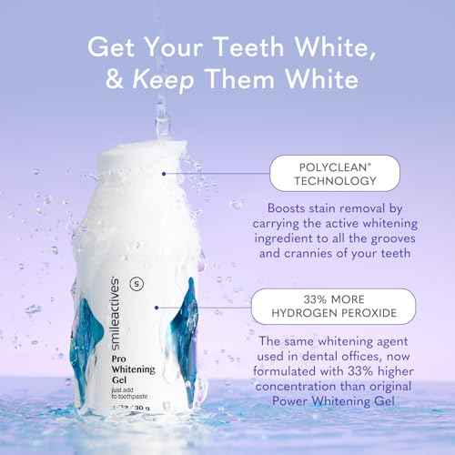 Smileactives Teeth Whitening Kit, Complete at Home Teeth Whitening Treatment, Travel Size Tooth Whitening, Stain Remover for White Teeth, Contains Clinical-Grade Hydrogen Peroxide, 30 Day Kit