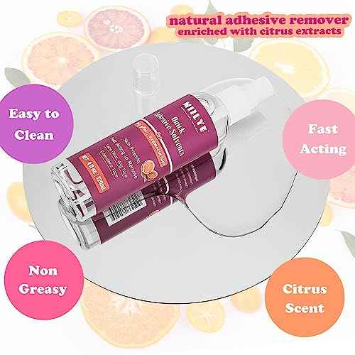 MIILYE Tape in Extension Remover Spray 4OZ/120ml, Tape in Remover Lace Wig Glue Remover Fast Removes Double Sided Hair Extensions Tape & Hair Glue Residue| Gentle on Skin| No Greasy| Easy to Clean