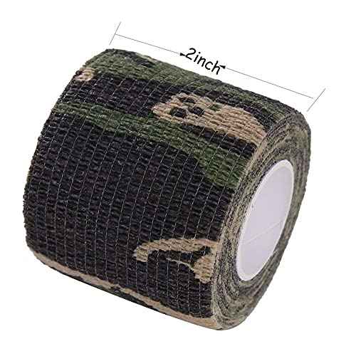 12pcs Disposable Cohesive Tattoo Grip Cover Wrap 2 Inch x 5 Yards Self Adhesive Bandage Breathable Cohesive Bandage Wrap Rolls Elastic Self-Adherent Tape for Stretch Athletic, Sports, Wrist, Ankle