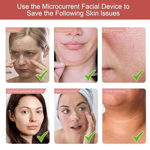 Microcurrent Facial Device - Electric Face Lifting & Toning for Face & Neck for Mother & Companion - Handheld Skin Care Device (White)