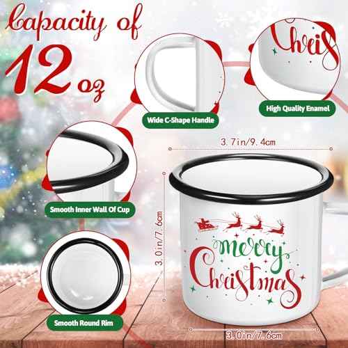 18 Pcs Christmas Gifts Set Merry Xmas Makeup Bags Enamel Mugs Christmas Socks Bulk 2025 Gifts Santa Snowflake Party Favors for Adults Women Coworkers Teacher Xmas Winter Party Supplies Decor