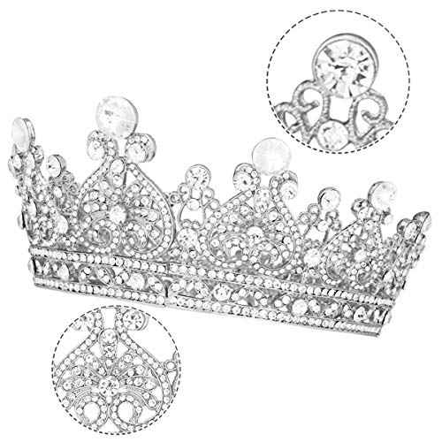 Glinda The Good Witch Crown, Princess Diaries Costume Tiara for Women - Vofler Silver Coronas para 15 A?os Hair Accessories Cake Topper for Bride Girl Party Quinceanera Prom Wedding Birthday Pageant