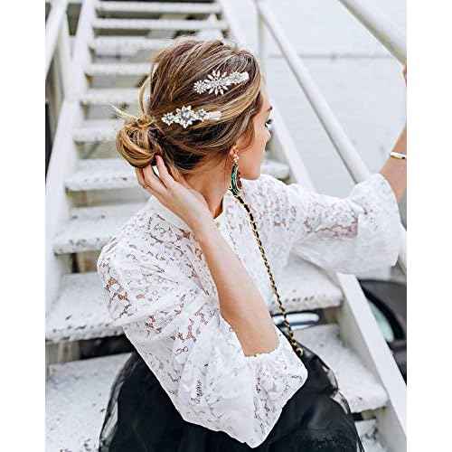 Christmas Hair Clip Hairpin Set Christmas Gift Bow Rhinestone Snowflake Hair Barrette Hair Accessories Xmas Holiday Party Alligator Hair Clips For Woman (silver)
