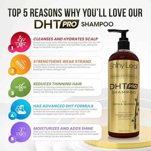 DHT Pro Shampoo Advanced Formula with Procapil and Capixyl, DHT Blockers and Natural Extracts, Anti-Thinning Shampoo for Men and Women, Revitalizes Scalp, Stimulates Follicles for Thicker Fuller Hair
