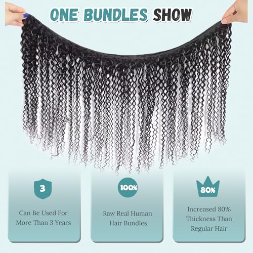 Water Wave Bundles Human Hair Burmese Curly Human Hair Double Weft Wet and Wavy 15A Unprocessed 100% Pure Protein Brazilian Hair for Black Women 26 Inch Natural Color 85G