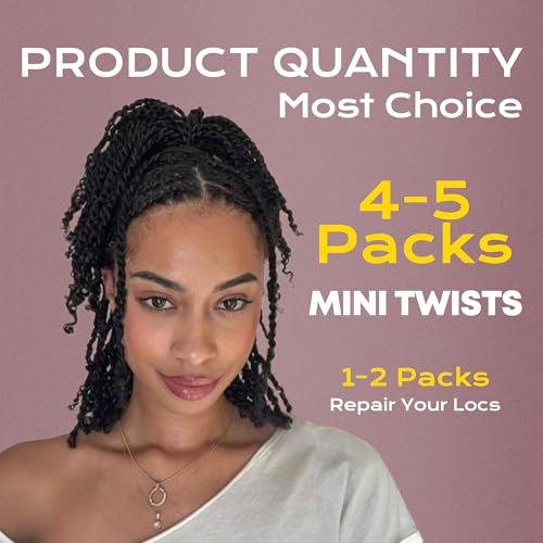 BLL Afro Kinkys Bulk Human Hair-100% Human Hair for Mini Twist Braiding Dreadlock Loc Extensions Afro Kinky Curly Hair Bulk Black Color (30#, 22 Inch Pack Of 1)