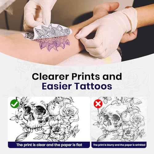 2026 New Tattoo Stencil Printer Machine,Thermal Portable Wireless Bluetooth Printer,for Tattoo Artists&Beginners,with Transfer Paper and Thermal Paper,Compatible with Phone&PC
