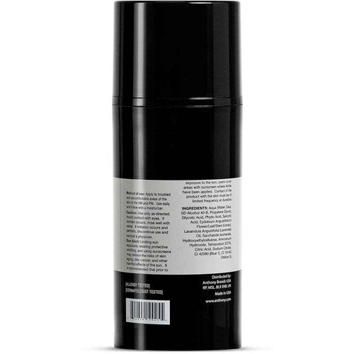 Anthony Ingrown Hair Treatment for Men (Pack of 2) – Gel Solution to Calm Down Razor Burn – Scar and Redness Eliminator, Bump Removal – 3 Fl. Oz