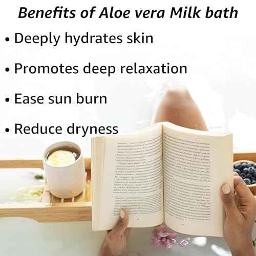 Creamy Oats Milk Bath Soak Hydrate Moisturize Soften Skin Aloe Vera Honey Chamomile Luxury Spa Bath Salt Christmas Birthday Relaxation Gift for Women