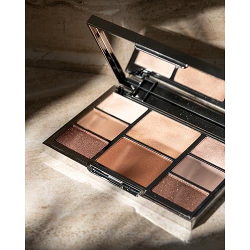 Lune+Aster RealGlow Face & Eye Palette | Illuminating All-Over-Glow Palette With Bronzer, Highlighter And 6 Nude Eyeshadows.