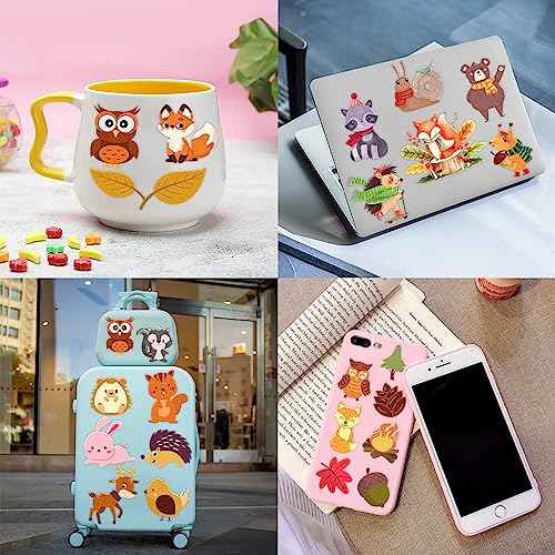 96PCS Woodland Animal Pre-Cut Temporary Tattoos for Kids - Cute Forest-Themed Party Favors, Perfect for Birthday Parties, School Prizes, Autumn Celebrations