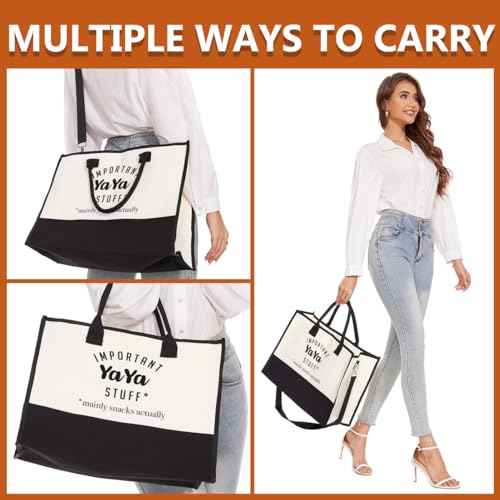 FORBIDDEN PAPER Mothers Day Grandma Mimi Yaya Retirement Dance Aunt Travel Book Witchy Gifts for Women Tote Bag & Makeup Bag