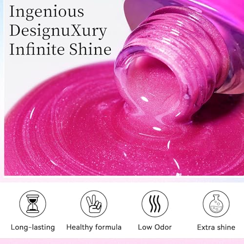 Jelly Cat Hot Pink Gel Nail Polish - Glossy Cat Eye, Magnetic, Translucent & Glass Finish