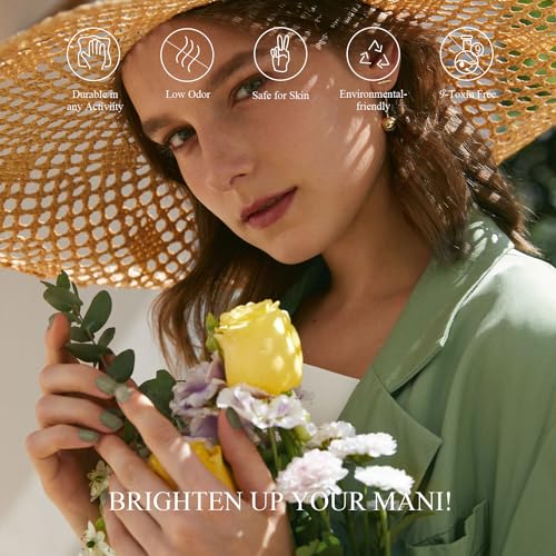 Eucalyptus Green/Sage Green Color Gel Nail Polish 15ml, Soak Off U V LED Nail Lamp Gel Polish Nail Art Manicure Salon DIY Home 0.51Oz Gift for Women