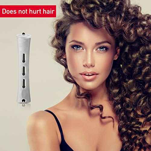 WILLBOND 60 Pcs Short Perm Rods Natural Hair Perm Rods with Elastic Rubber Band Non Slip Plastic Perming Cold Wave Kit for Women Hairdressing Styling Tool(0.59 Inch,Gray)