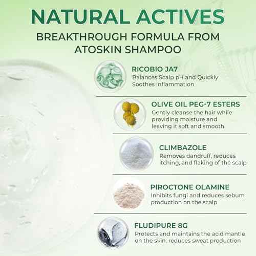 Atoskin Shampoo ? for Seborrheic Dermatitis - Helps Reduce Oil & Improve Scalp Comfort (6.8 oz)