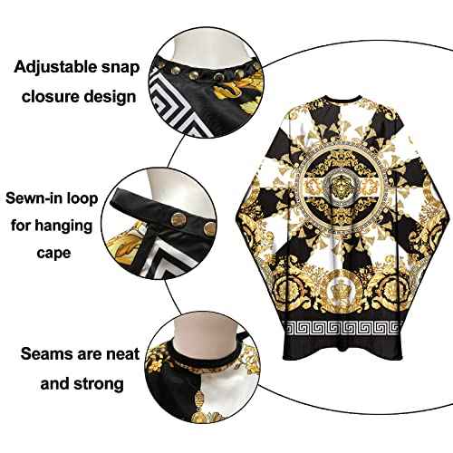 Barber Capes for Men Hair Cutting Salon Capes with Snaps Hairdresser Gown Stylist Cape- 63¡±¡¿ 56¡±