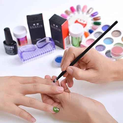 4 Pcs Nail Brush for daily Use - 4 Different Kinds of Fingernail brush with Plastic Handle Nail brush for cleaning Fingernails - Easy to use Nail Scrub brush - Nail Cleaner Nail brushes for Hands Feet