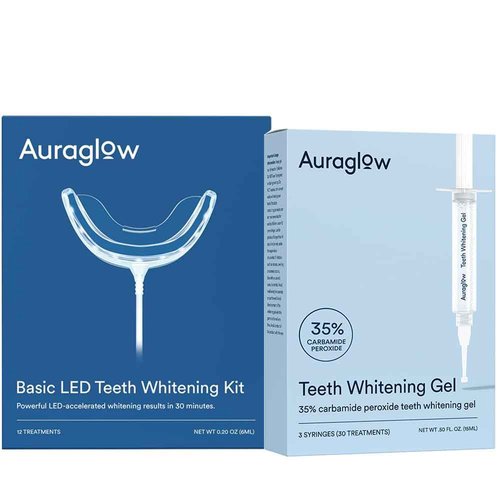 Auraglow Basic Whitening Kit & 35% Whitening Gel