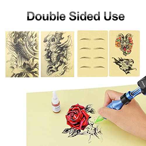 Blank Tattoo Skin Practice - Beoncall 20pcs Double Sides Silicone Practice Pads Practice Skin Fake Skin Tattoo Supplies Microblading Skin