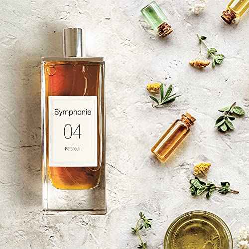 SYMPHONIE 04 Patchouli Eau de Parfum for Women ? Elegant Woody Vanilla Scent with Cedar, Patchouli and Tonka Bean ? Timeless Fragrance ? Made in France by EVAFLORPARIS ? 3.4 Fl Oz