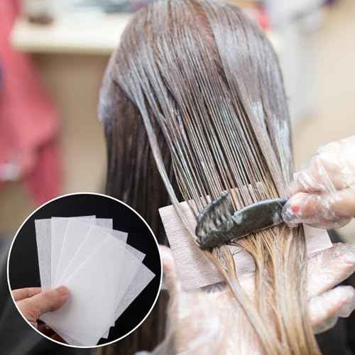 100pcs End Papers for Hair Perm, Disposable Hair Perm Papers with High Temperature Resistance, Salon Home Hair Styling Accessories for Cold and Hot Perm